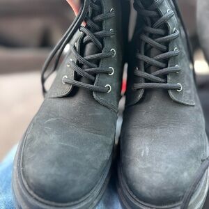 Black Waterproof Combat Boots